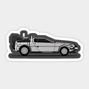 Back to the Delorean Sticker